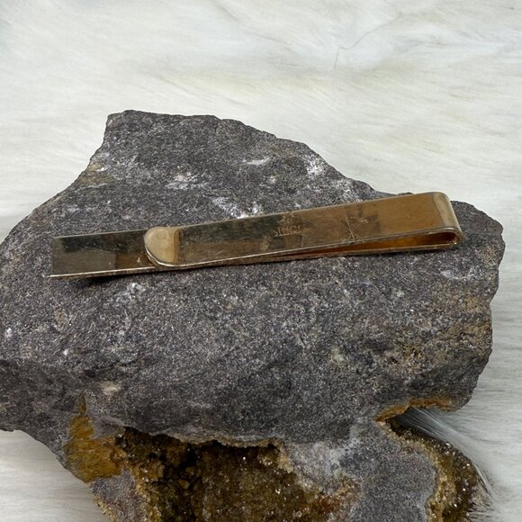 Vintage Swank Gold Tone Tie Bar Geometric - Picture 5 of 5